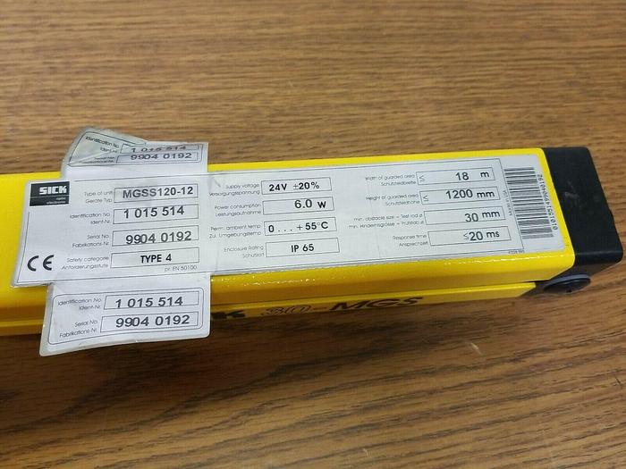 Sick MGSS120-12 NEW!