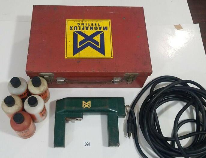 Used *PREOWNED* Magnaflux magnetic particle Y-5 Inspection Yoke Complete & Powders