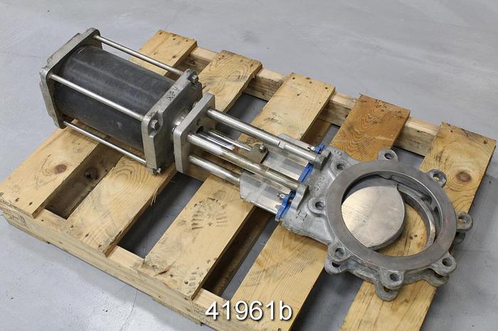 Used True Line 8" Hand Operated Knife Gate Valve #41961