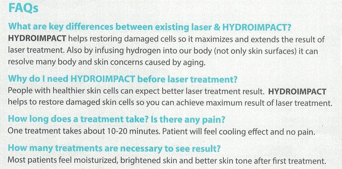 Used HydroImpact – Hydrogen Skin Care Treatment Machine