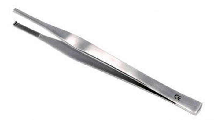 Used Forceps Tissue Dissecting Lane 3 in 4 Teeth 150mm (6in)