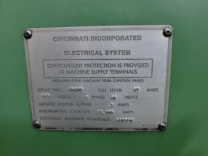 Used 1995 Cincinnati 2000 Watt CL5 Laser