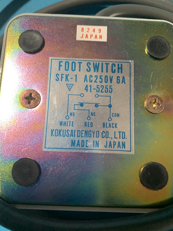 Used sfk-1 kokusai dengyo foot switch