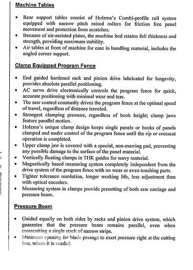 Used Holzma Profiline HPV 510