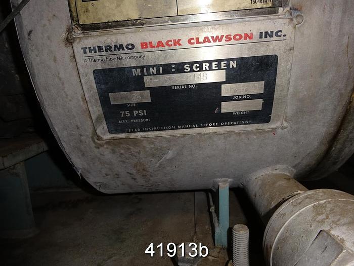 Used Black Clawson Mini Screen Size 25 #41913