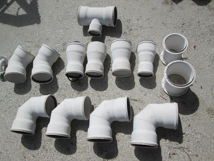 Used Pierce IPS Epoxy Coated PVC Elbows