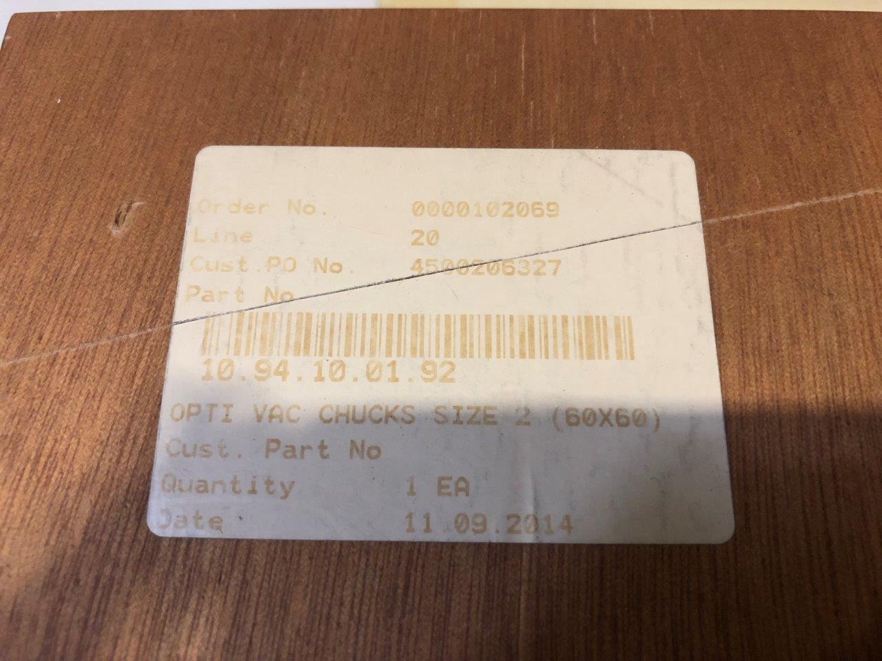 Used Multitest MT9510 Shuttle Vacuum Chucks for Change Kit 120 BGA 7x7mm