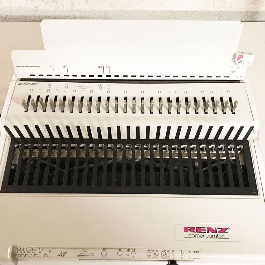 Used Pre-owned Combi-Comfort Electric Comb Binding Machine