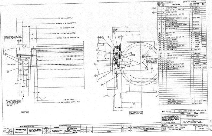 Used Manchester  26"X122" Drilled Face Suction Couch. #26129