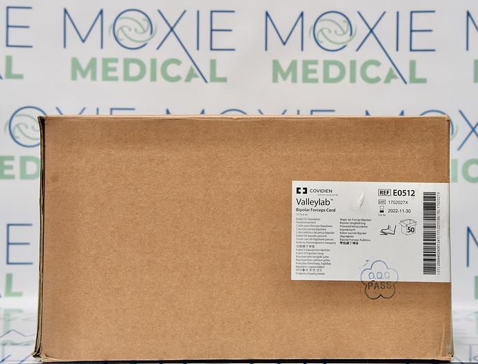 Covidien Valleylab E0512 Bipolar Cord 12' (3.6 m), Case of 50 Units