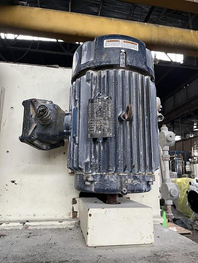 Used 100 GALLON ROSS TRIPLE MOTION MIXER - MODEL PVM-100 - S/S - VACUUM - 2 MIX CANS - WITH DISCHARGE RAM