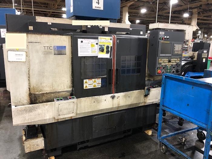 HWACHEON TTC8 4 AXIS CNC TWIN SPINDLE LATHE