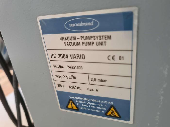Used Vacuubrand PC 2004 Vario Vacuum Pump with CVC 2000