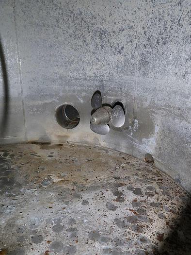 Used APACHE 8'DIA.  X 14'HIGH TANK T- 316L S/S  5.264 GALLONS PROCHEM AGITATOR