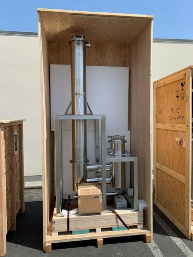 Used Delta Separations FFE-45 Falling Film Evaporator 45GPH w/ Chiller & Heater