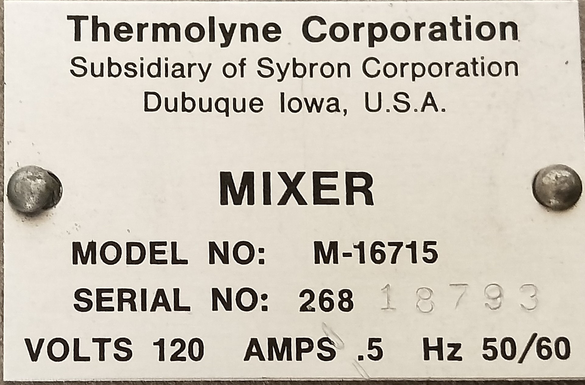 Used Thermolyne MaxiMix I 16700 Vortex Mixer