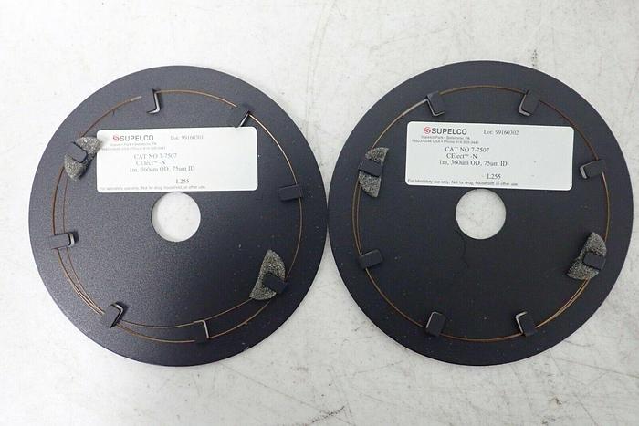 Used (2) Supelco 7-7507 CElect-N, 360µm OD, 75µm ID Capillary Electrophoresis Columns