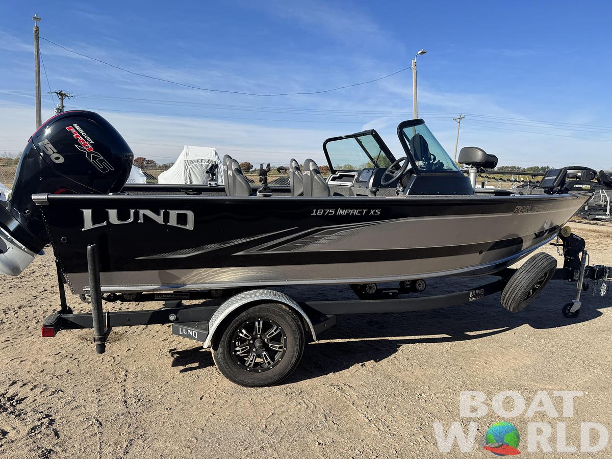 Used 2021 Lund 1875 Impact XS with 150HP Mercury Pro XS Fourstroke EFI