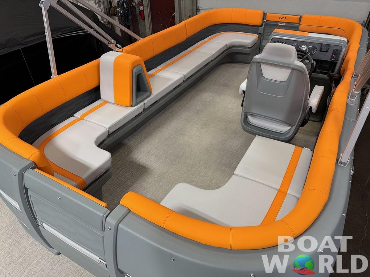 2025 Tahoe Pontoons Aura 1985 Quad Lounge & 50HP 4-Stroke EFI