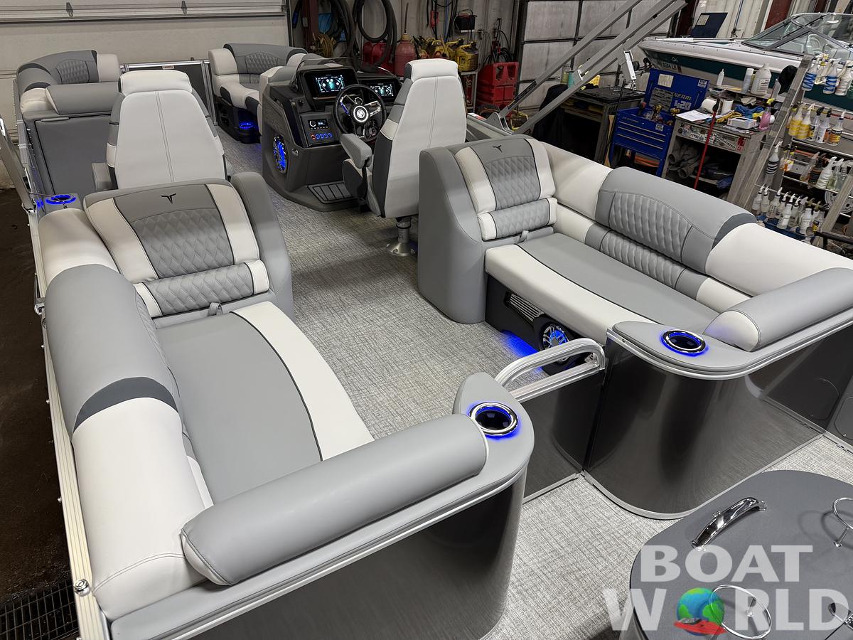 2025 Tahoe Pontoons Cascade 2385 Quad Lounge Tritoon & Honda 4-Stroke EFI