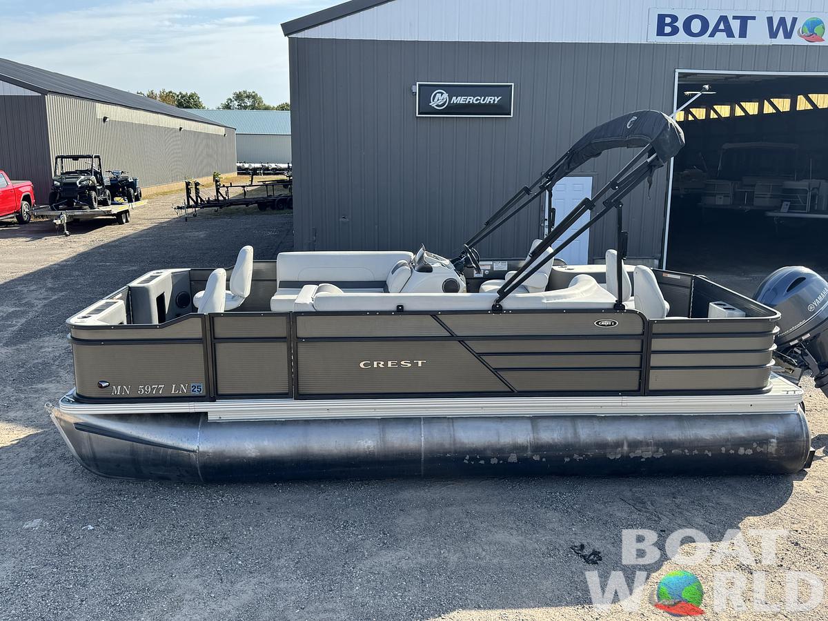 Used 2017 Crest  200 Pontoon with 115HP Yamaha Fourstroke EFI