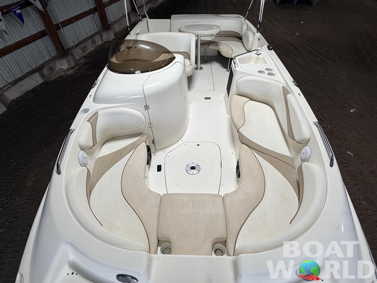 Used 2003 Glastron DX215 Deck Boat & 220HP 5.0L Volvo/Penta with Tandem Axle Trailer -$9,995