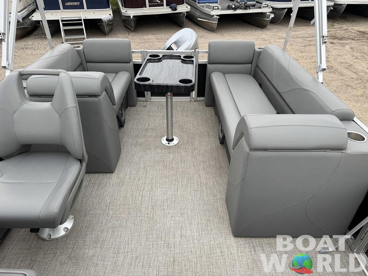 Used 2021 Tahoe Pontoons SLT 18' Quad Lounge & Honda 60HP 4-Stroke EFI