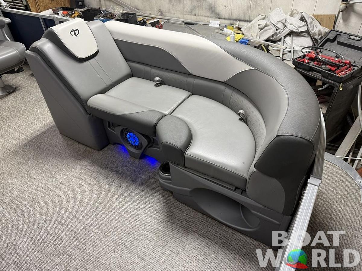 Used 2022 Tahoe Pontoons LTZ 2385 Quad Lounge Tritoon Pontoon & Honda 4-Stroke EFI