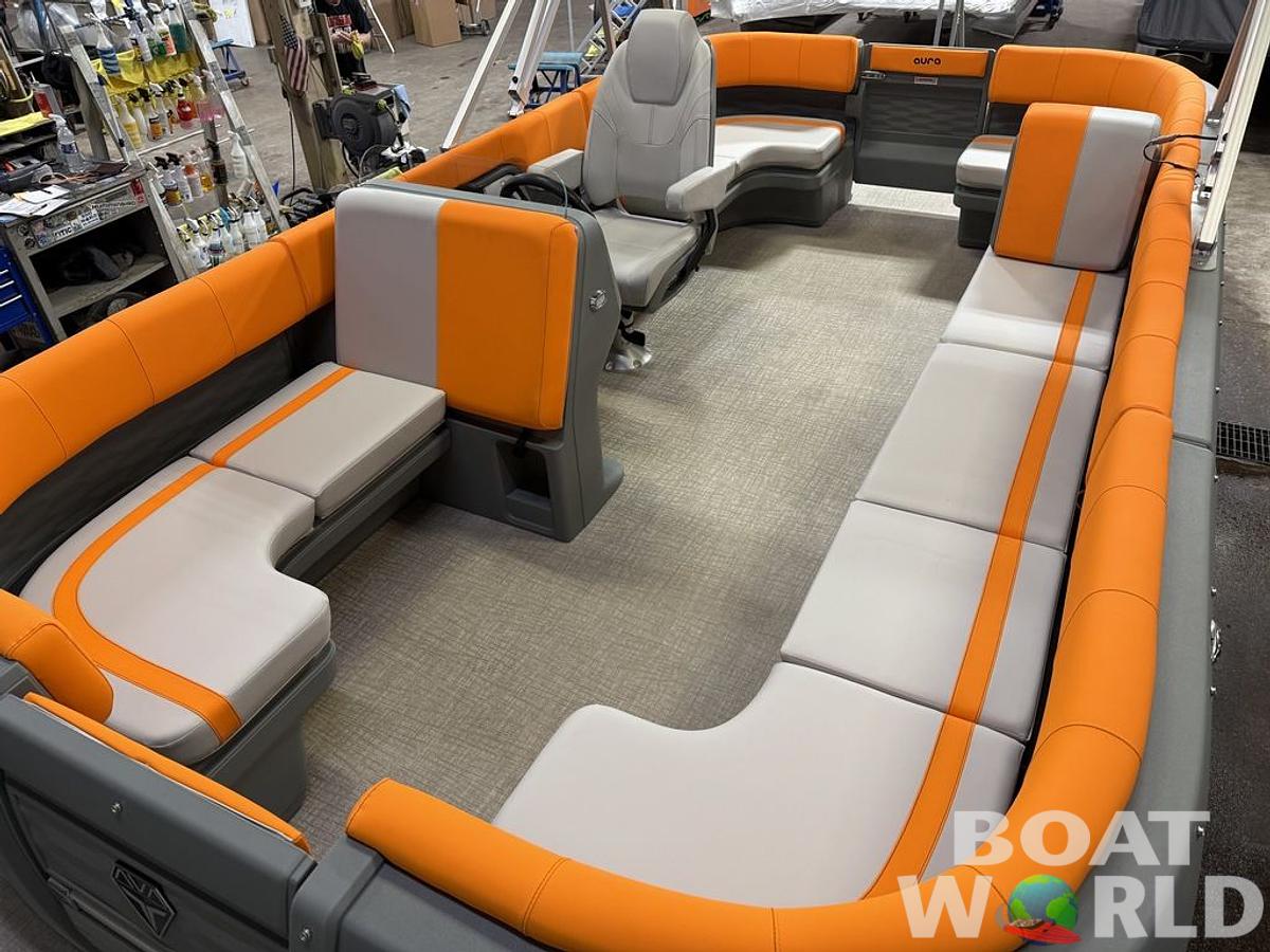 2025 Tahoe Pontoons Aura 1985 Quad Lounge & 50HP 4-Stroke EFI