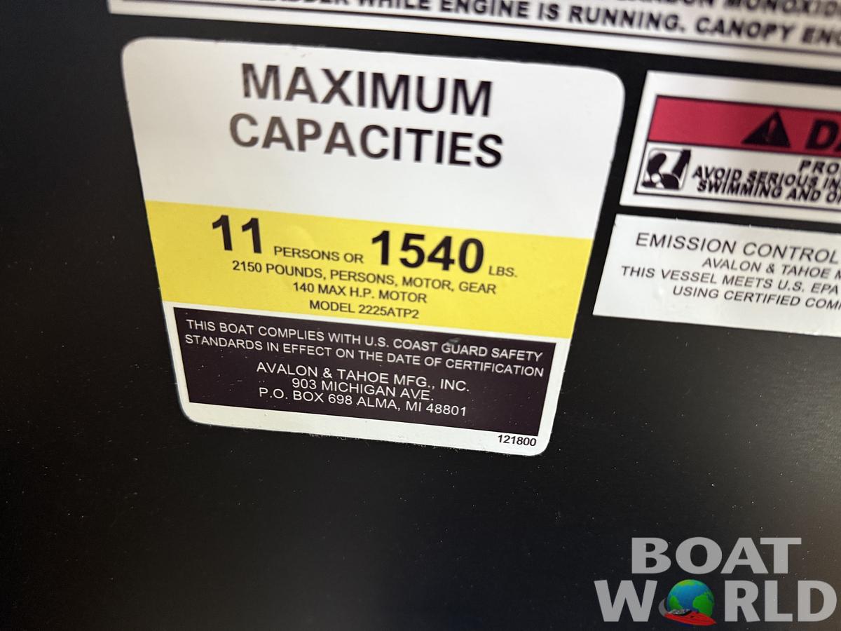 2026 Tahoe Pontoons Sport 2385 Rear Fish & Honda 4-Stroke EFI