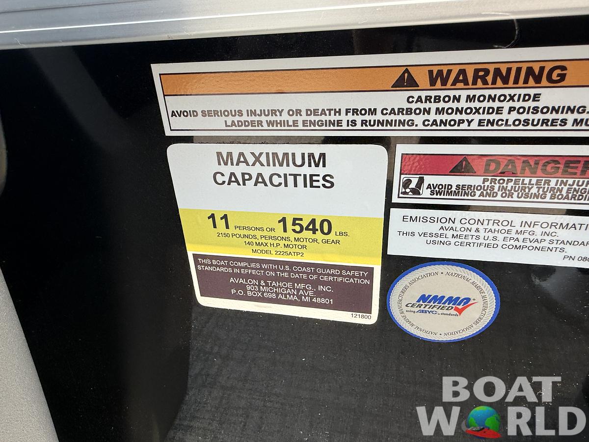 2026 Tahoe Pontoons Sport 2385 Rear Fish & Honda 4-Stroke EFI