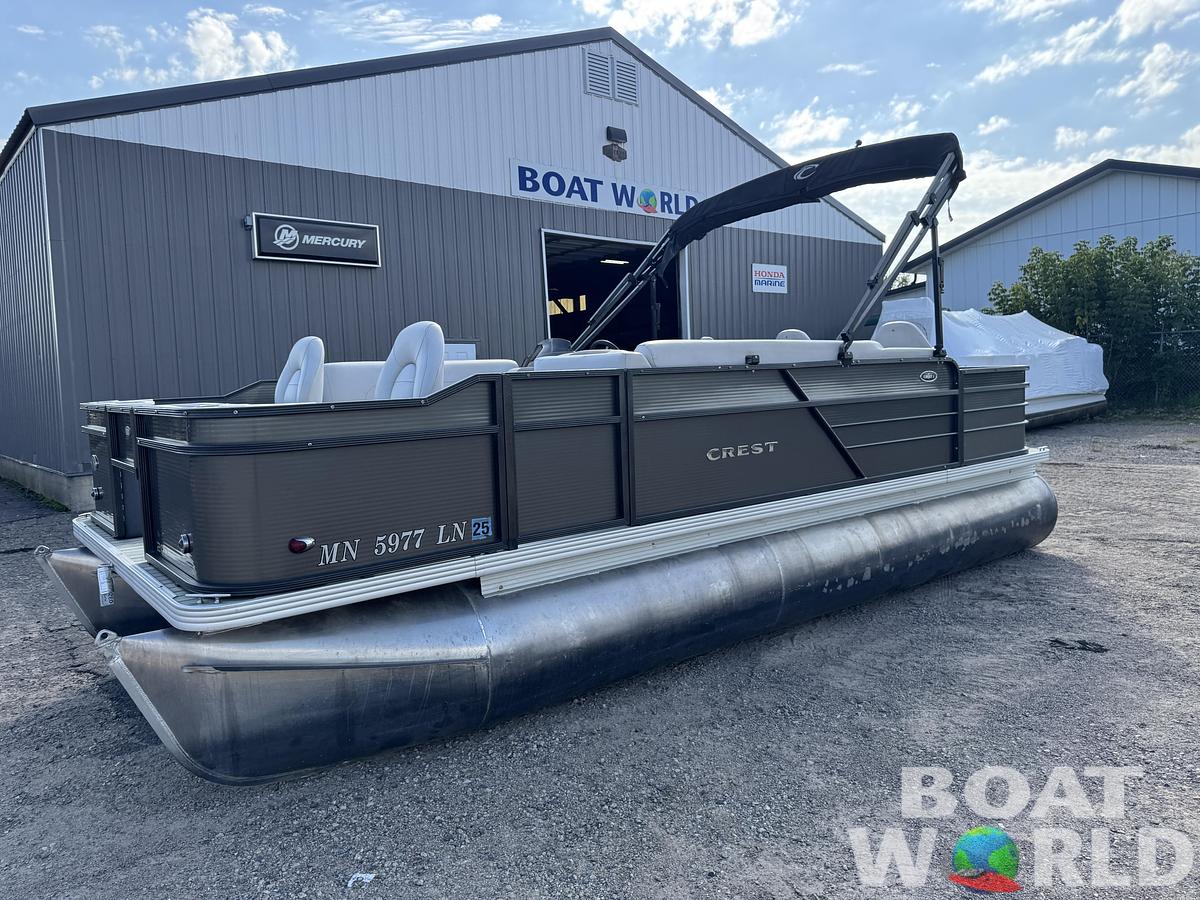 Used 2017 Crest  200 Pontoon with 115HP Yamaha Fourstroke EFI