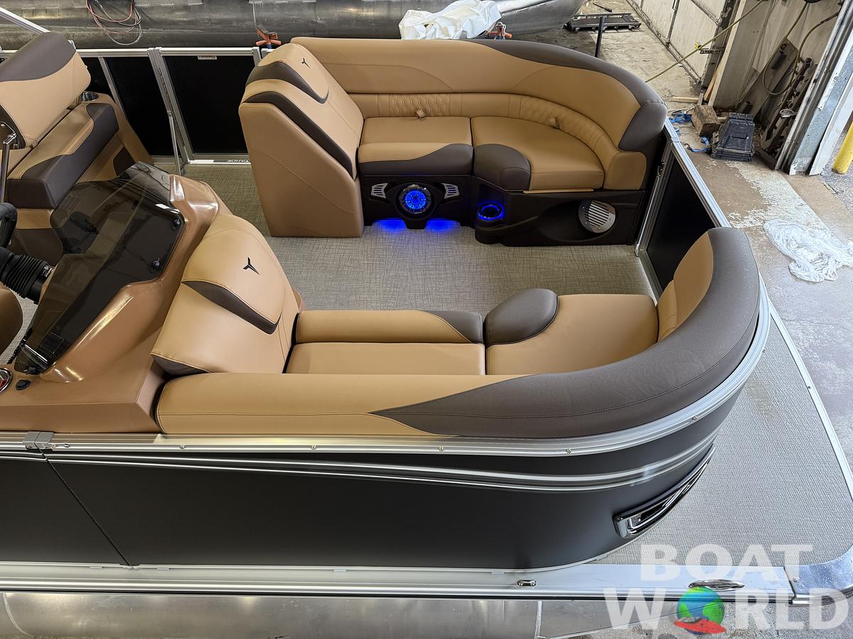 2025 Tahoe Pontoons LTZ 2385 Quad Lounge Shift Flip Tritoon & Honda 4-Stroke EFI