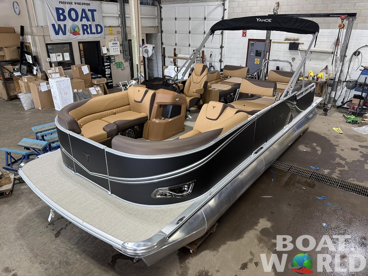 2025 Tahoe Pontoons LTZ 2385 Quad Lounge Shift Flip & Honda 4-Stroke EFI