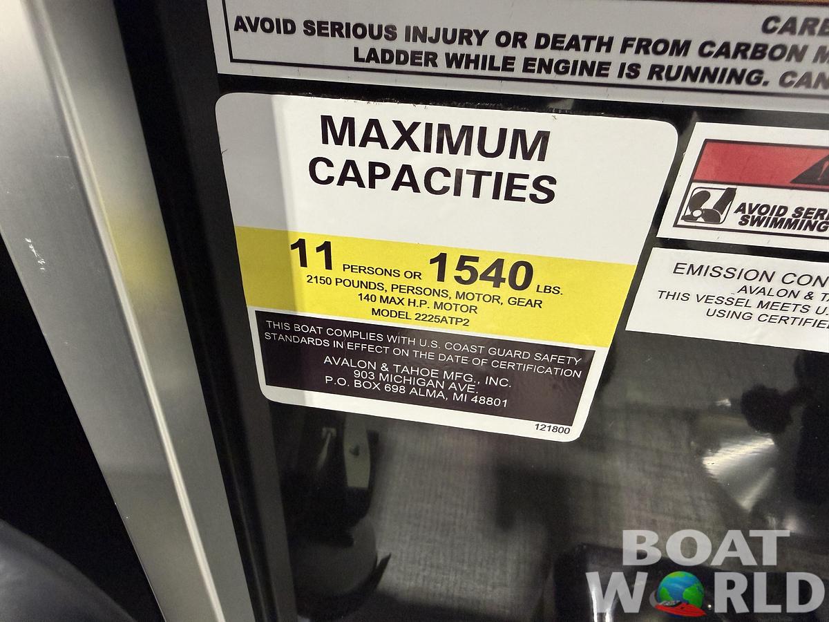 2026 Tahoe Pontoons GEOfish 2385 Rear Fish 