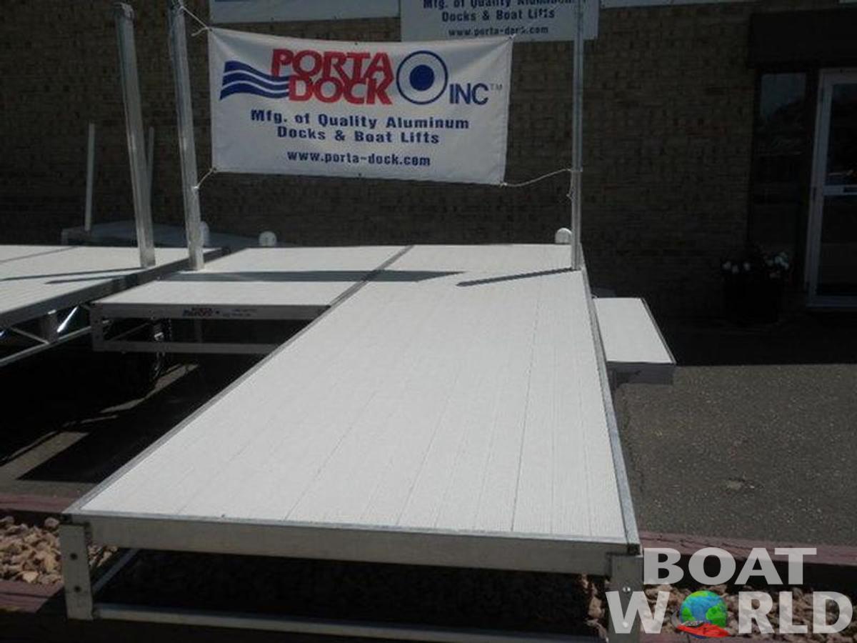 Aluminum Dock "Roll In" "AA" with L8 Platform Dock w/ Aluminum Decking