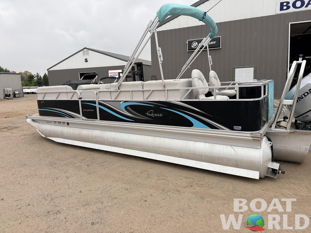 Used 2019 Qwest 822 Fish & Cruise Tritoon & 150HP Honda 4Stroke - $39,995