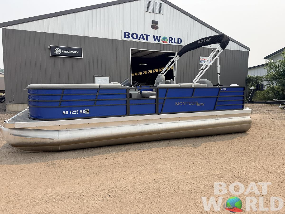 Used 2021 Montego Bay 8522 Fish & Cruise Deluxe Pontoon & 90HP Honda 4Stroke -$29,995