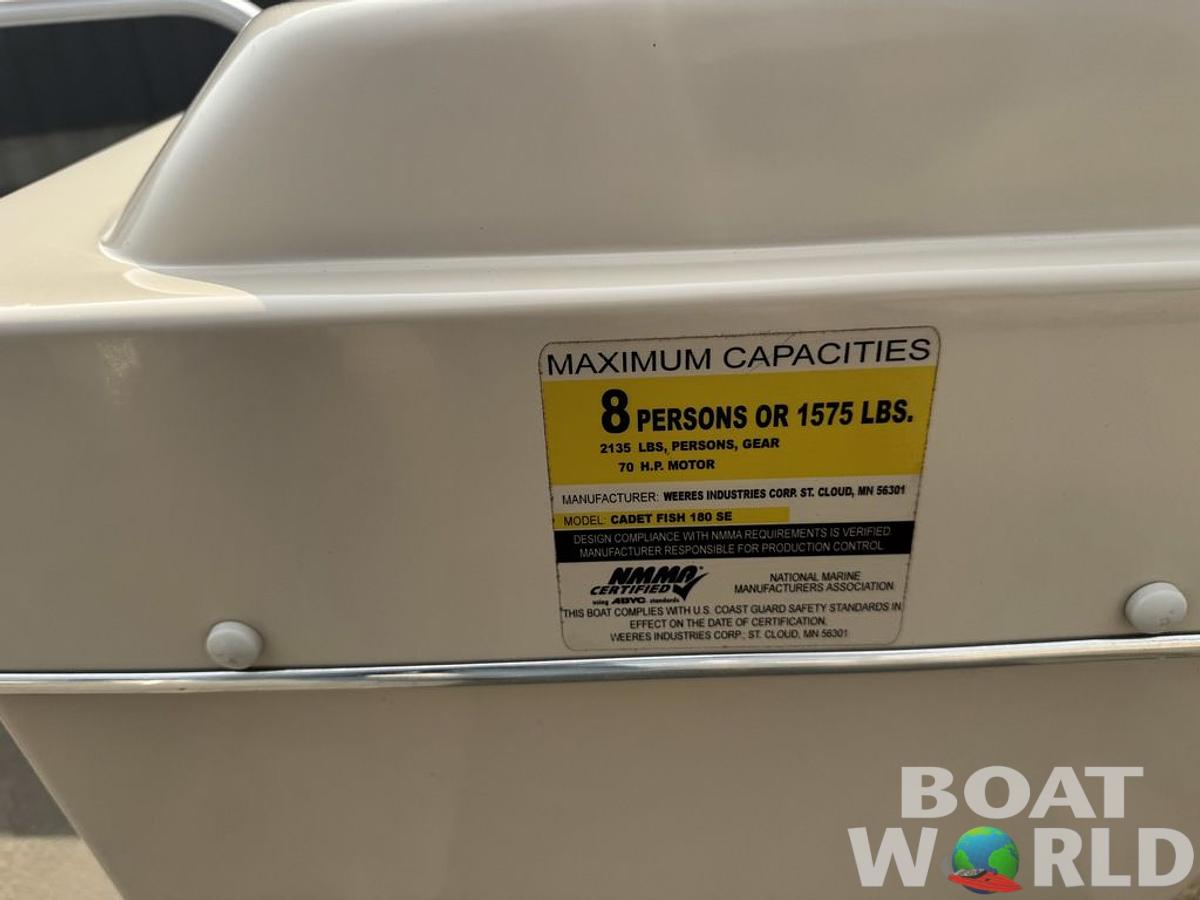 Used 2010 Weeres Cadet Fish 18' & Mercury 4-Stroke