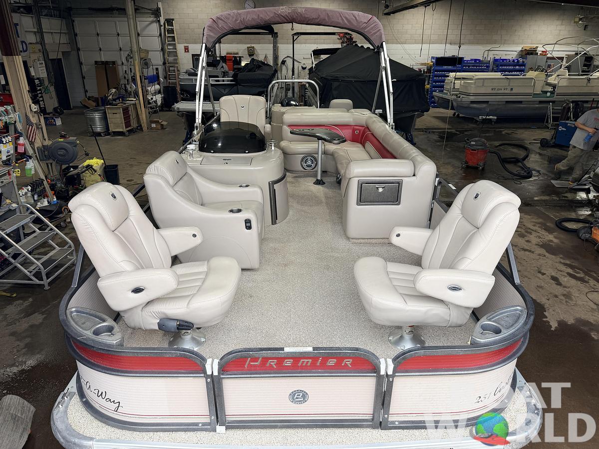 Used 2007 Premier 251 Cast-a-Way Fish & Cruise Pontoon & 115HP Mercury 4Stroke - $19,995