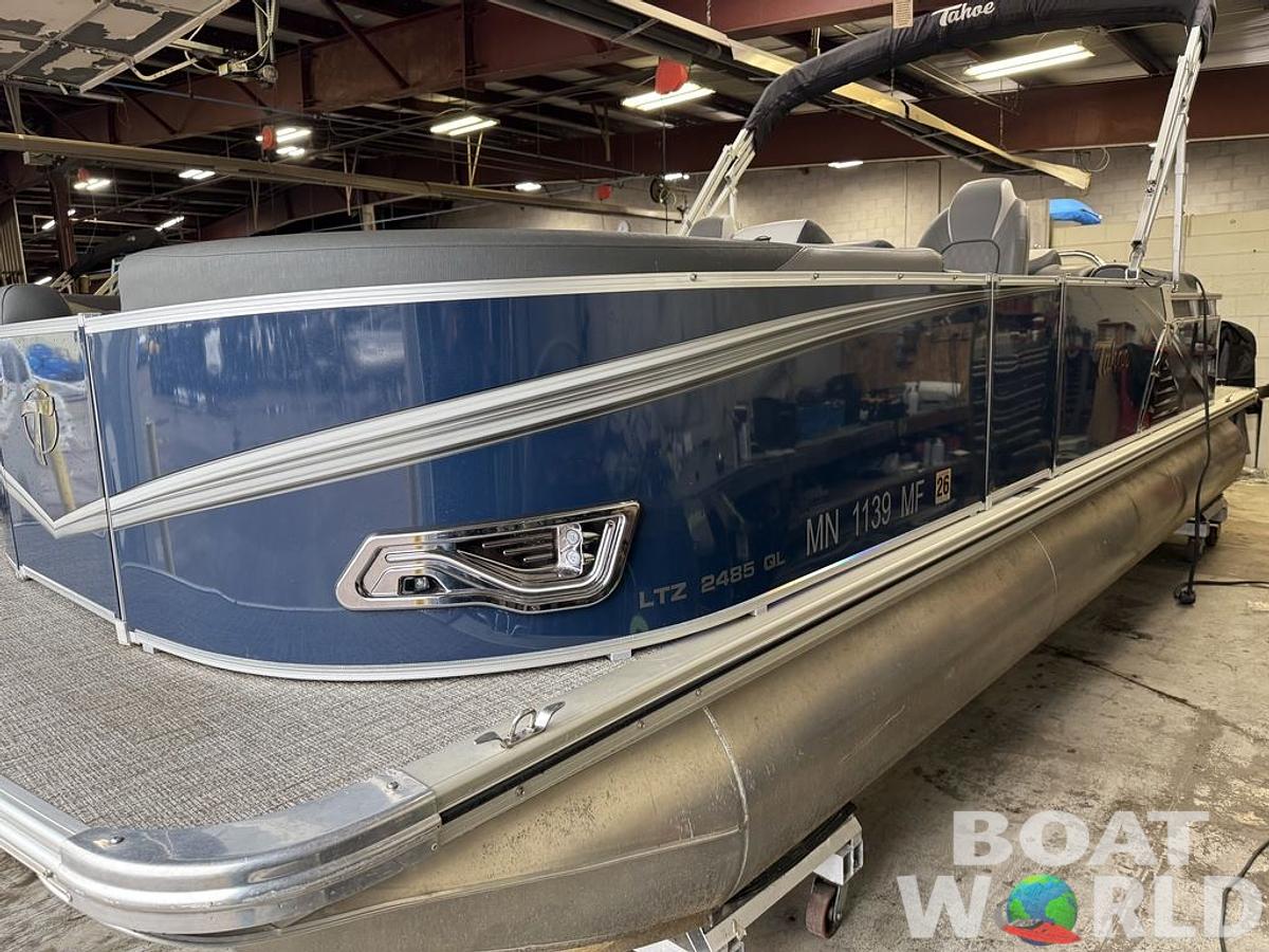 Used 2022 Tahoe Pontoons LTZ 2385 Quad Lounge Tritoon Pontoon & Honda 4-Stroke EFI