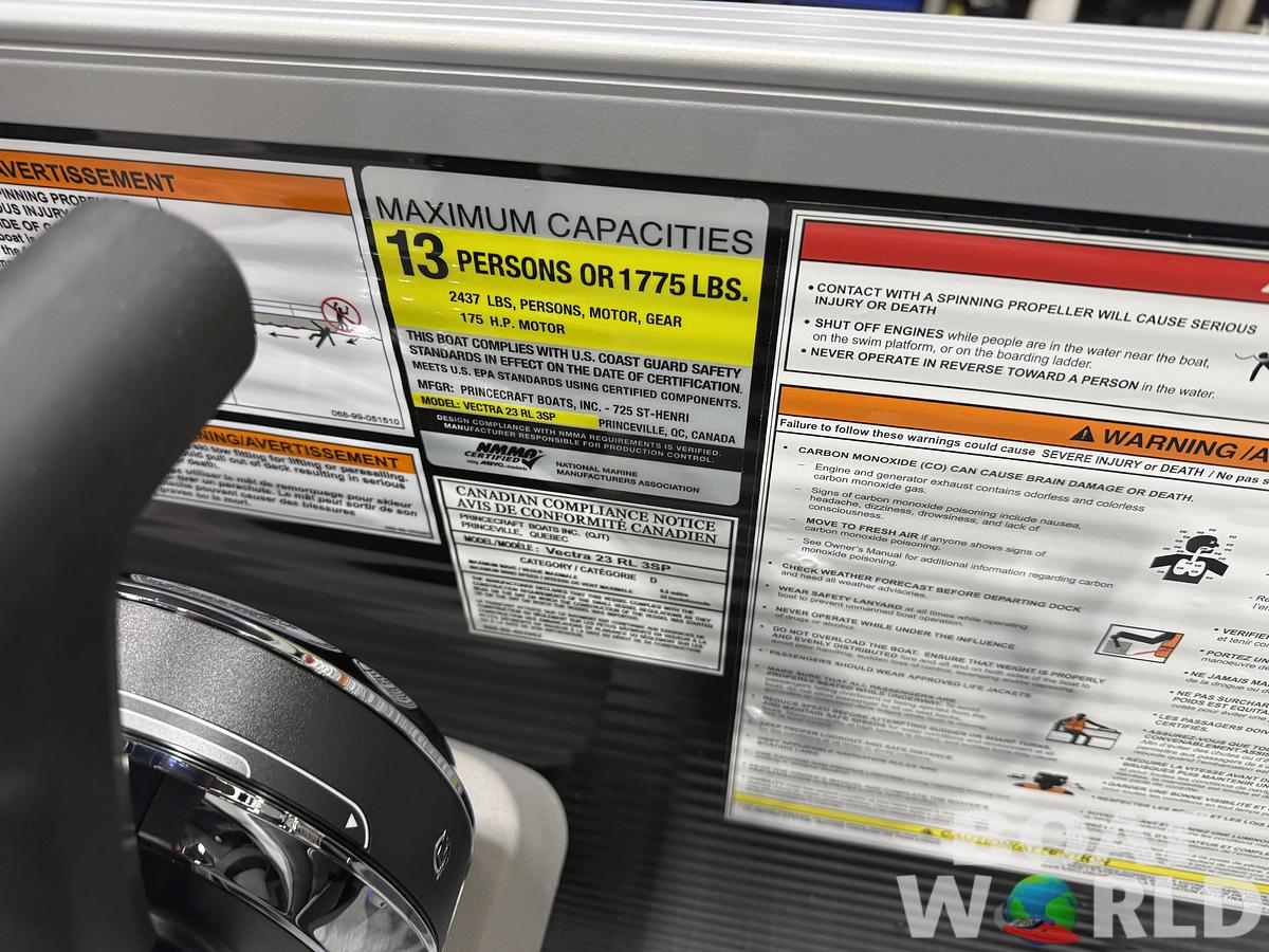 2026 Princecraft Vectra 23 RL SS Swingback Tritoon 