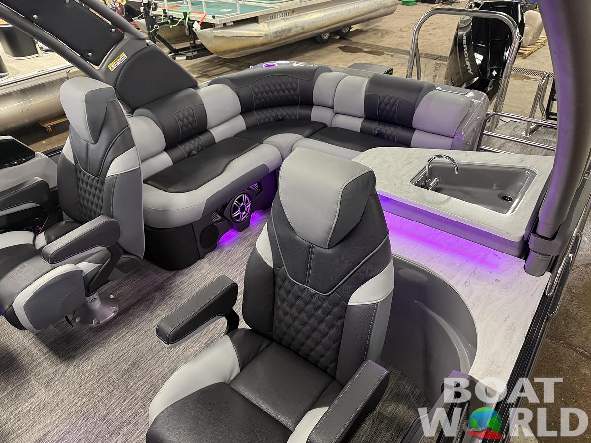 2026 Tahoe Pontoons Grand Tahoe 2585 Elite Windshield Tritoon & Mercury 400HP V10