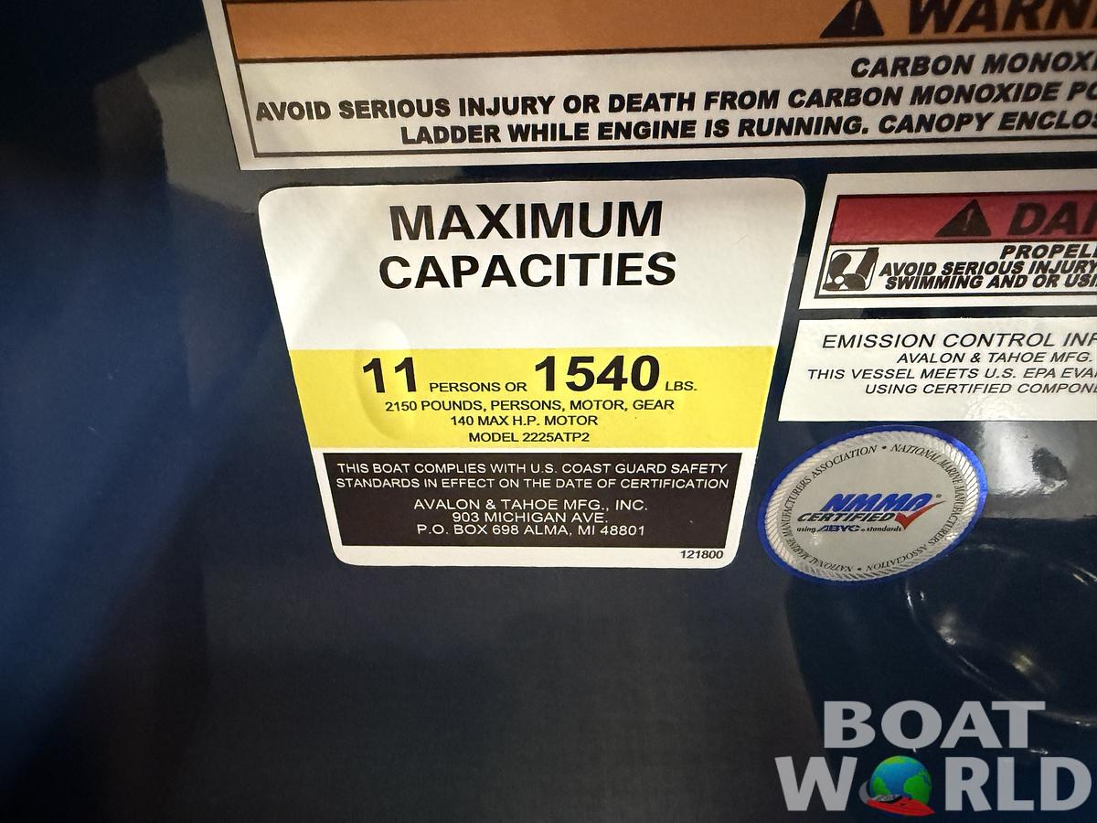 2026 Tahoe Pontoons Sport 2385 Rear Fish & Honda 4-Stroke EFI