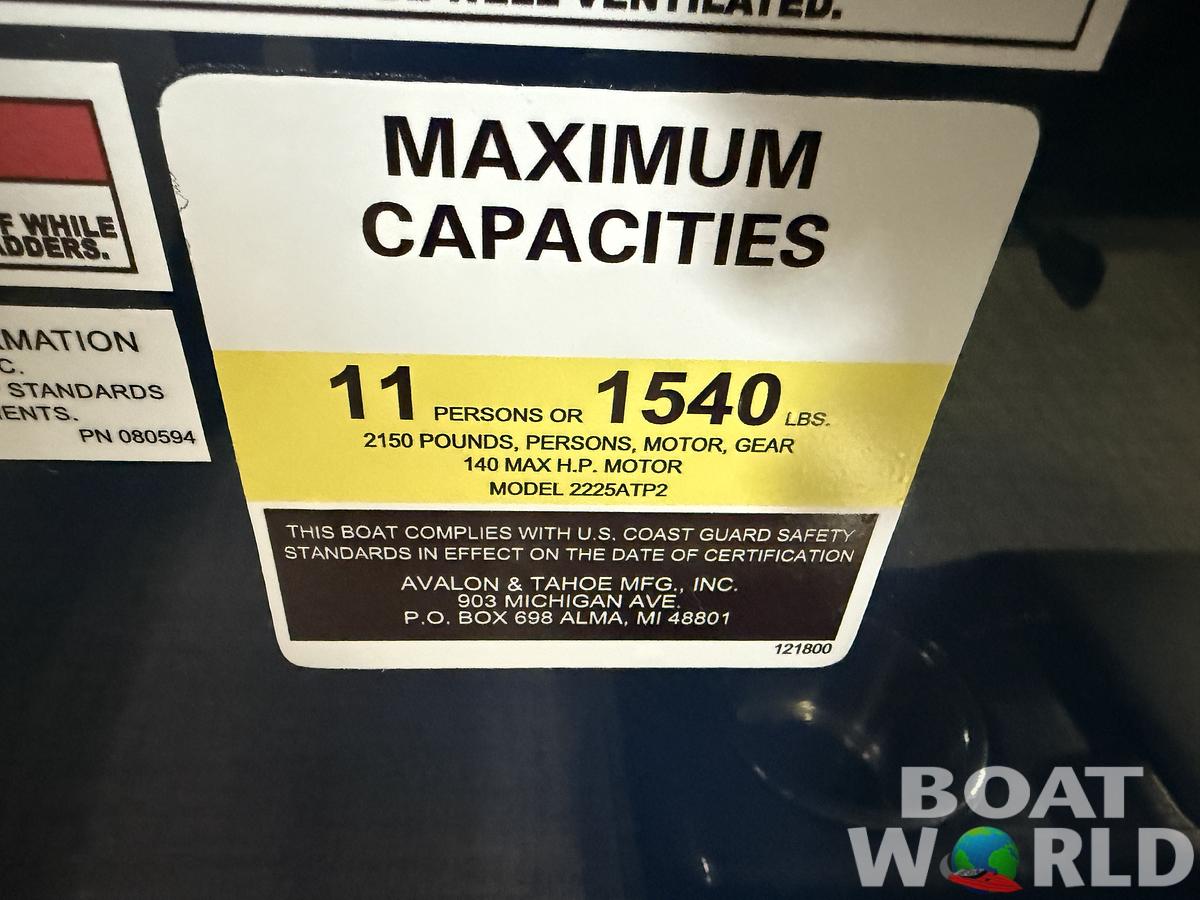 2026 Tahoe Pontoons Sport 2385 Swingback (VRB) & Honda 4-Stroke EFI