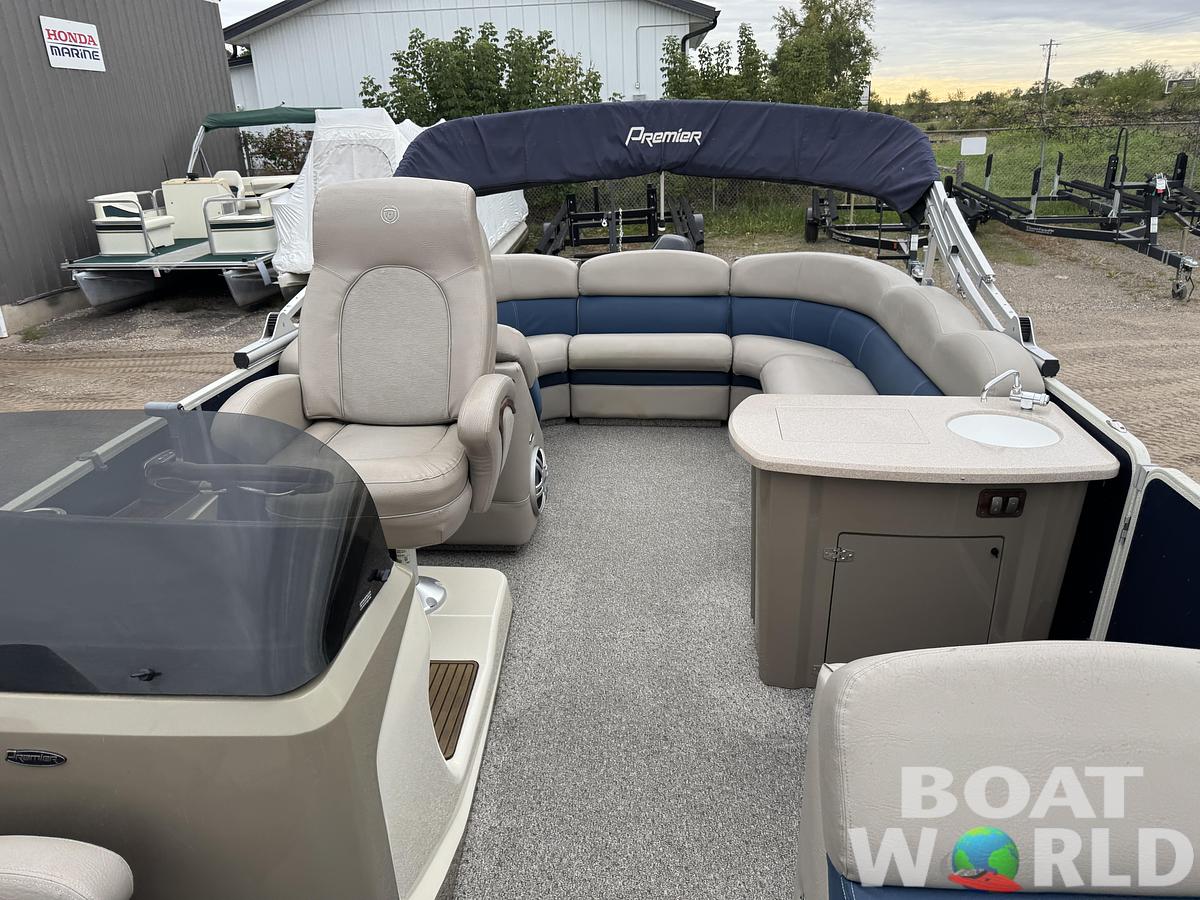Used 2013 Premier 250 Intrigue Pontoon with 140HP Suzuki Fourstroke EFI