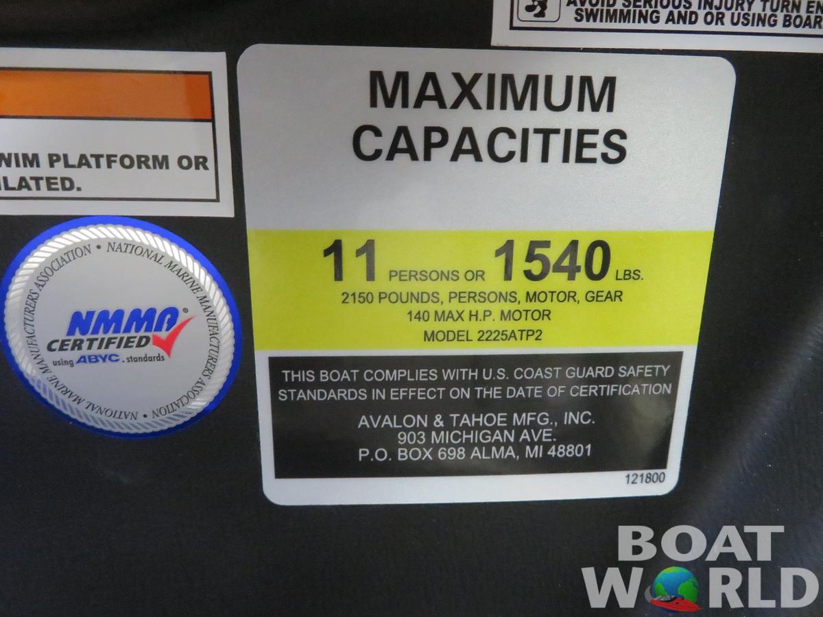 2024 Tahoe Pontoons Cascade 2385 Swingback (VRB) & Honda 115HP 4-Stroke EFI