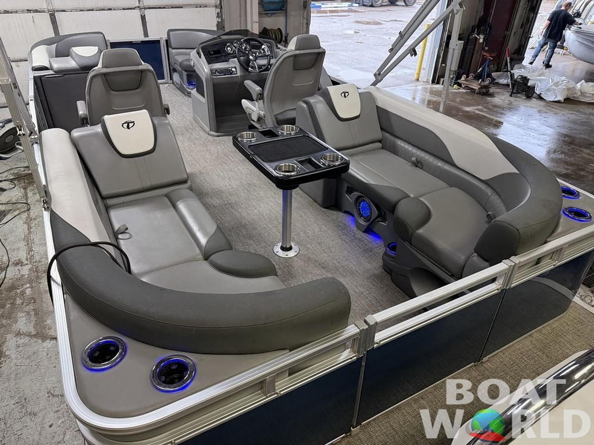 Used 2022 Tahoe Pontoons LTZ 2385 Quad Lounge Tritoon Pontoon & Honda 4-Stroke EFI