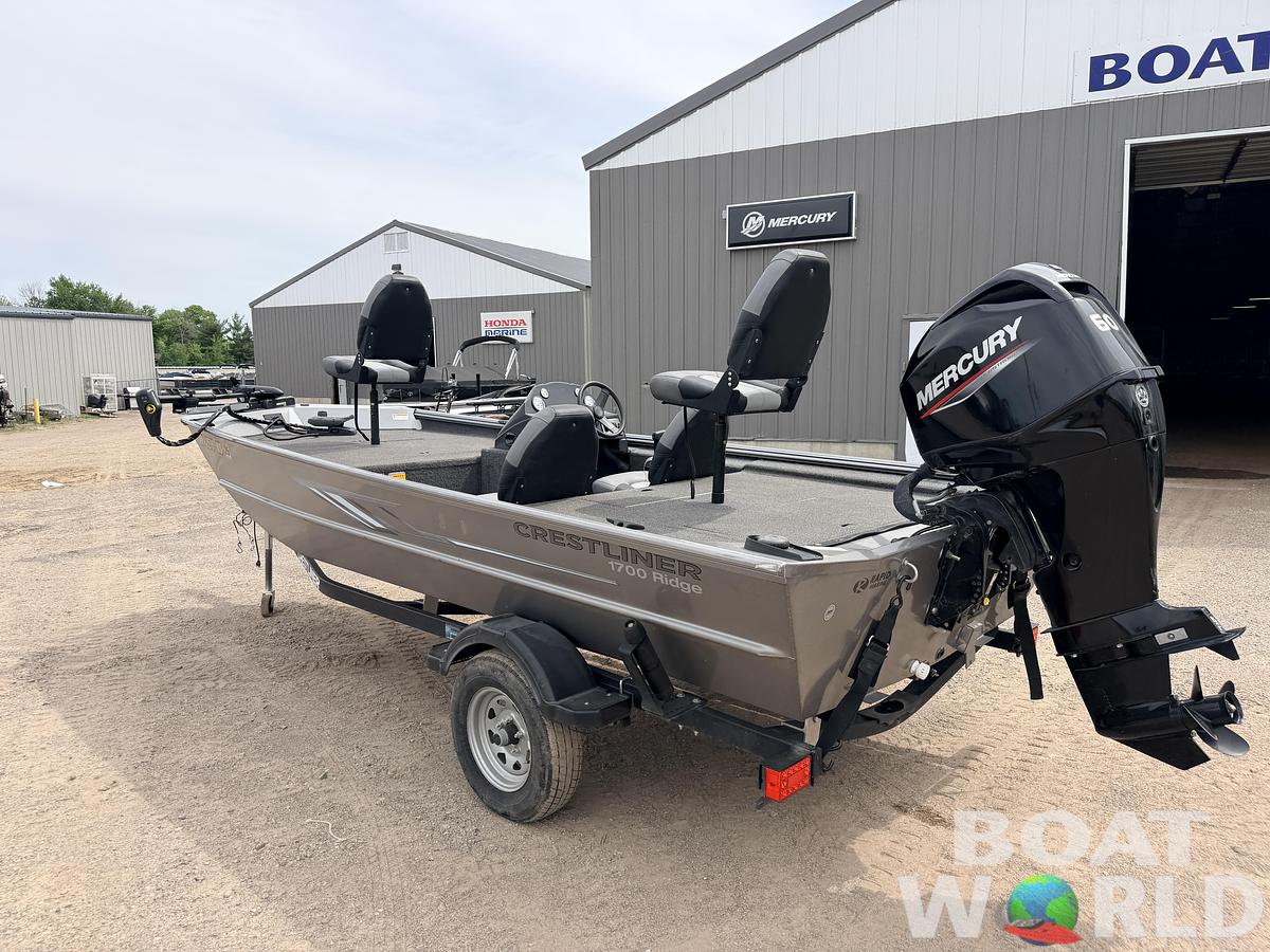 Used 2021 Crestliner 1700 Ridge & 40HP Mercury 4Stroke - $15,995