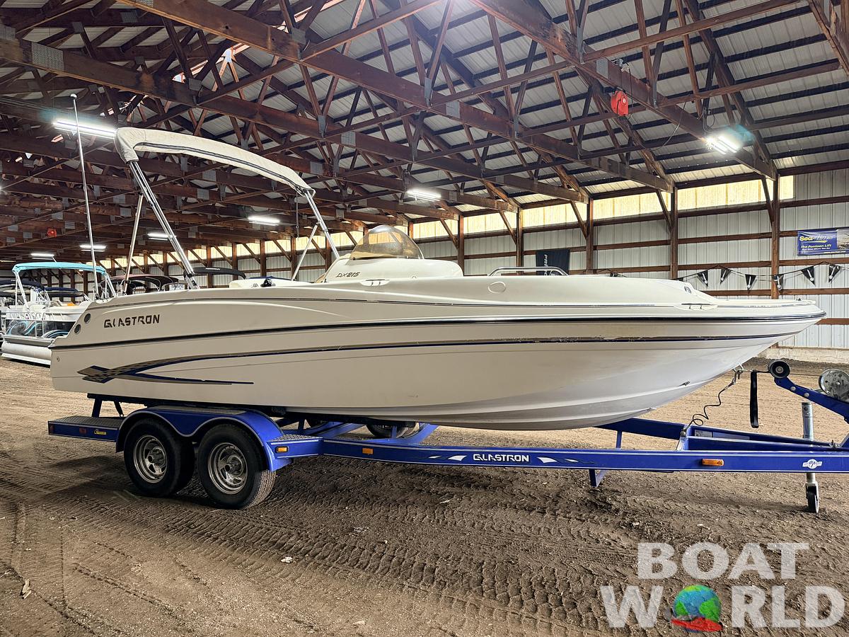 Used 2003 Glastron DX215 Deck Boat & 220HP 5.0L Volvo/Penta with Tandem Axle Trailer -$9,995